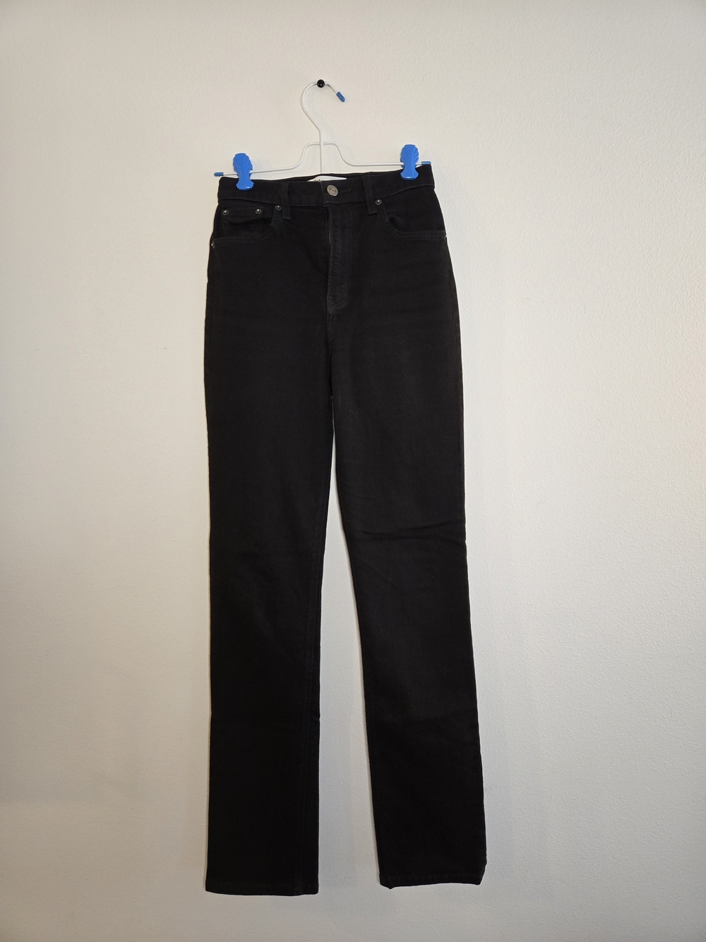 Reformation Audrey High Rise Straight Jeans Black Size 24